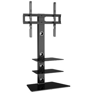 Metal and glass tv on sale stand with mount